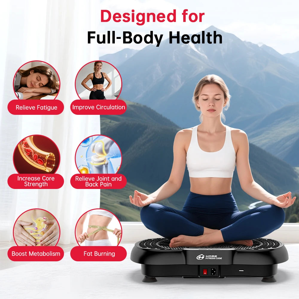 Vibration Plate Fitness Platform – Full-Body Shaker Workout Machine