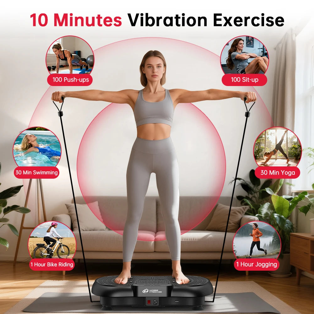 Vibration Plate Fitness Platform – Full-Body Shaker Workout Machine