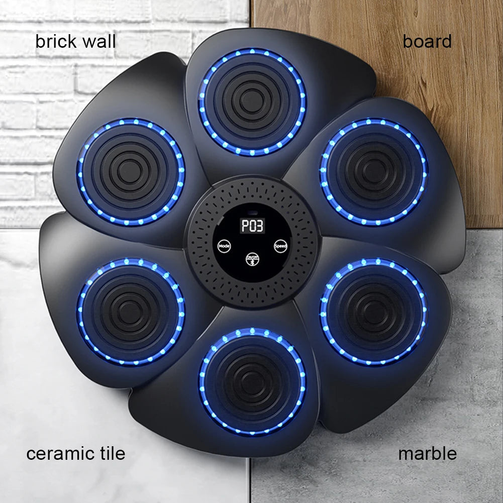 Wall-Mounted Music Boxing Reaction Target with RGB Lights