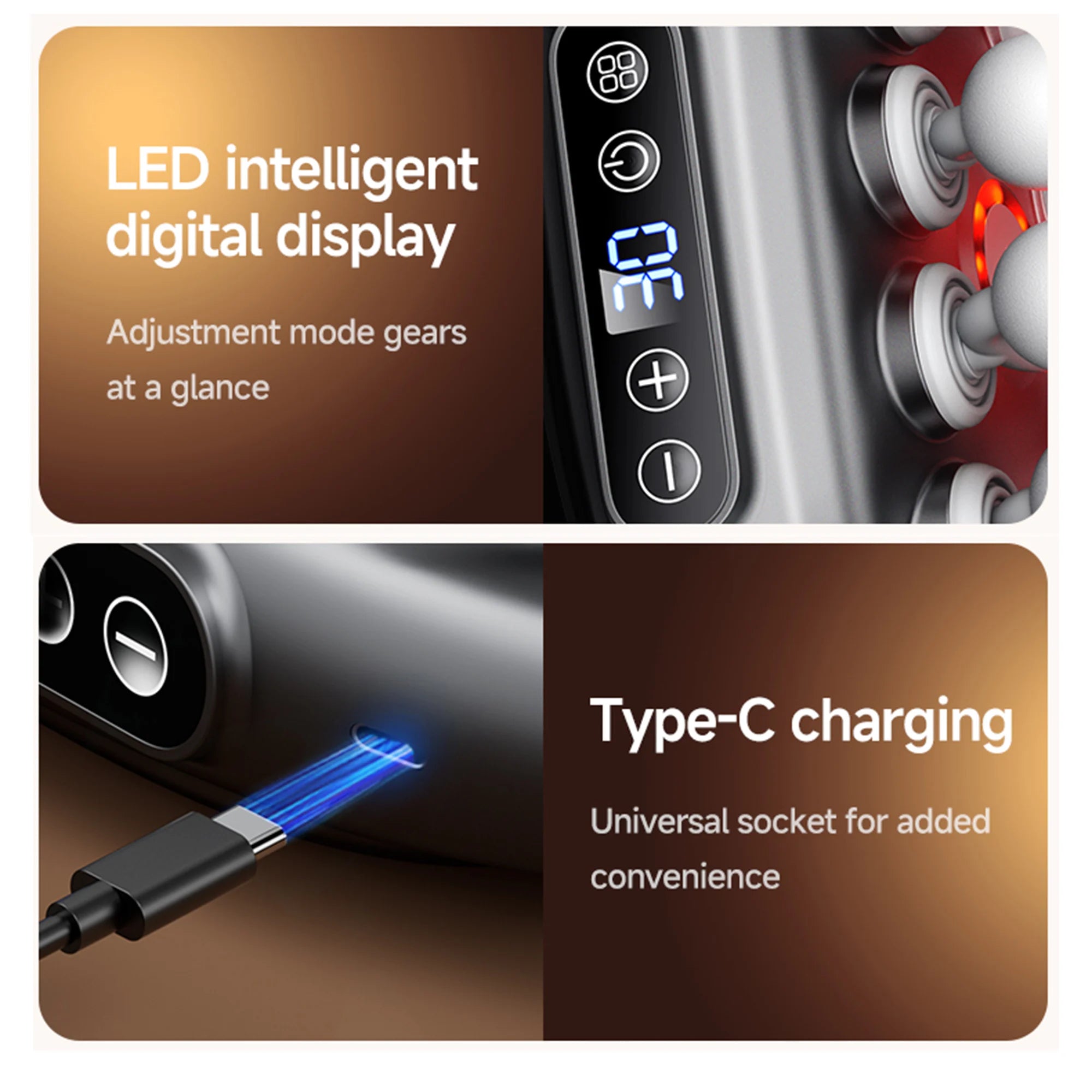 Deep Tissue Massage Gun with 16 Heads – Full Body Muscle Recovery