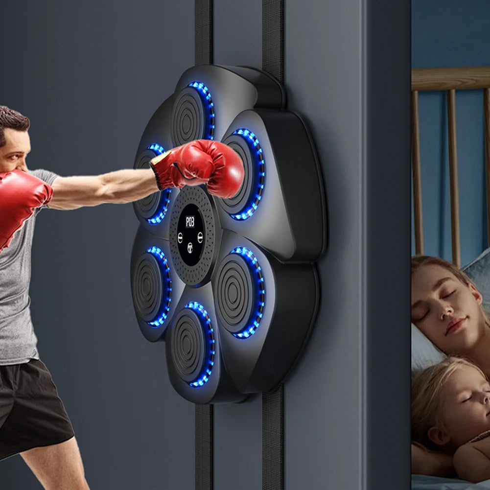 Wall-Mounted Music Boxing Reaction Target with RGB Lights