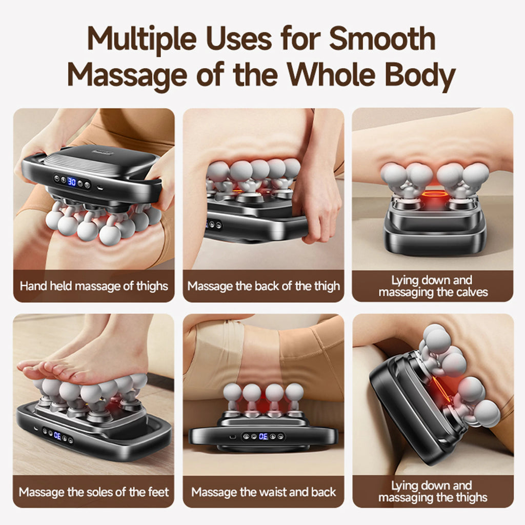 Deep Tissue Massage Gun with 16 Heads – Full Body Muscle Recovery