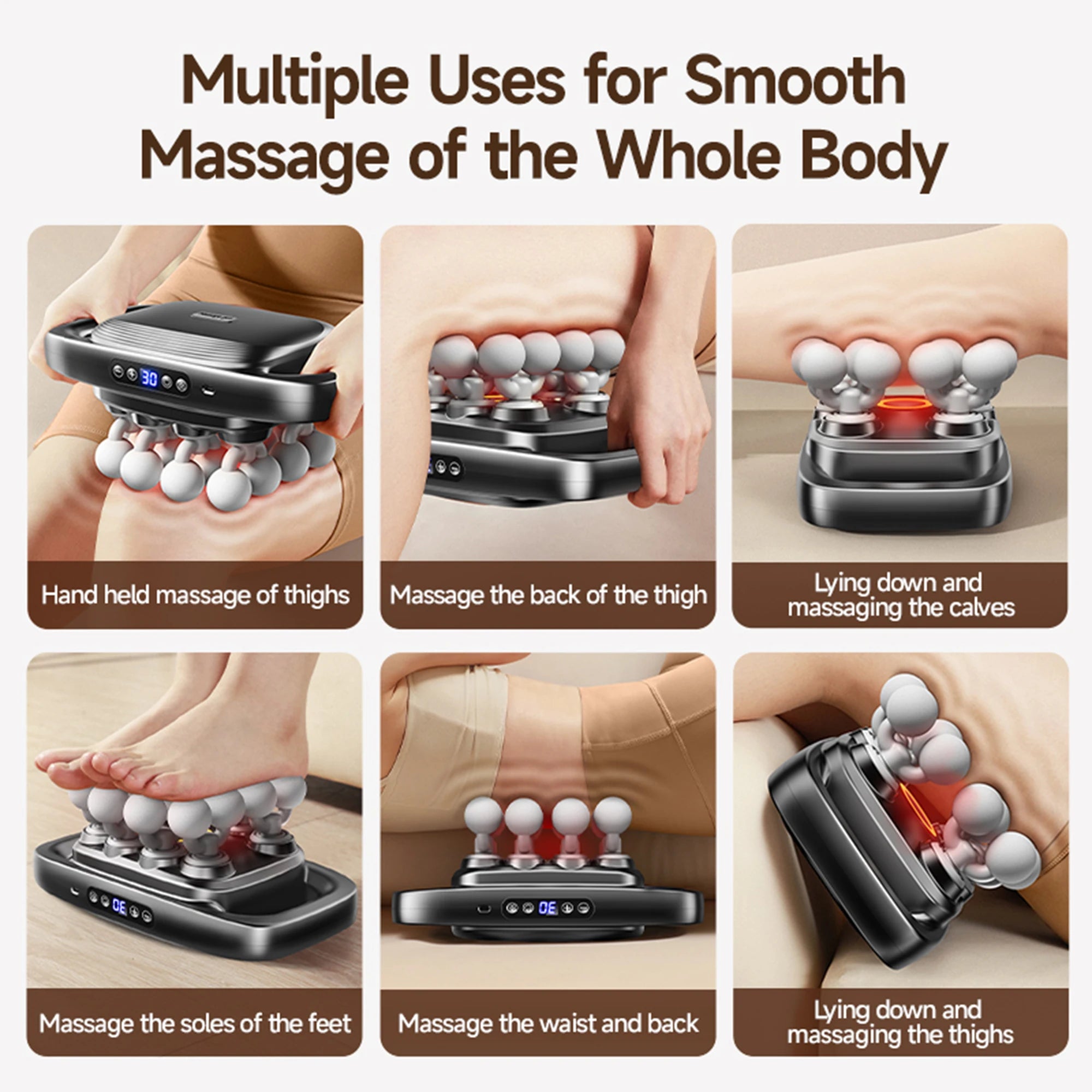 Deep Tissue Massage Gun with 16 Heads – Full Body Muscle Recovery