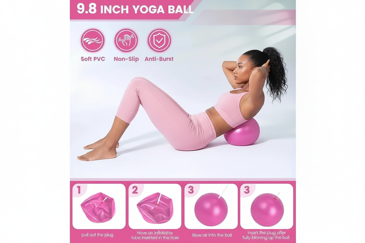 5-Piece Pilates & Yoga Home Workout Set