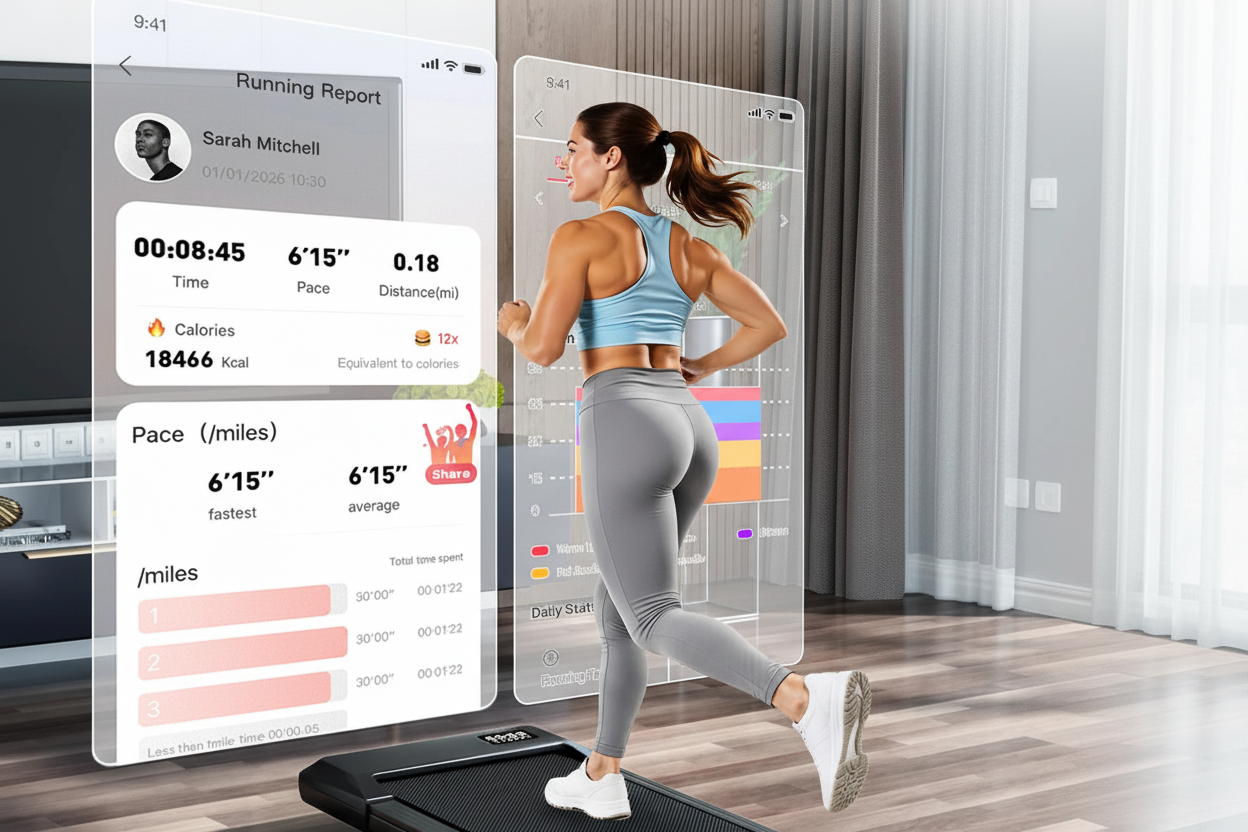 Foldable Under-Desk Walking Pad Treadmill with 6% Incline, 2.5HP Quiet Motor, Remote & LED Display