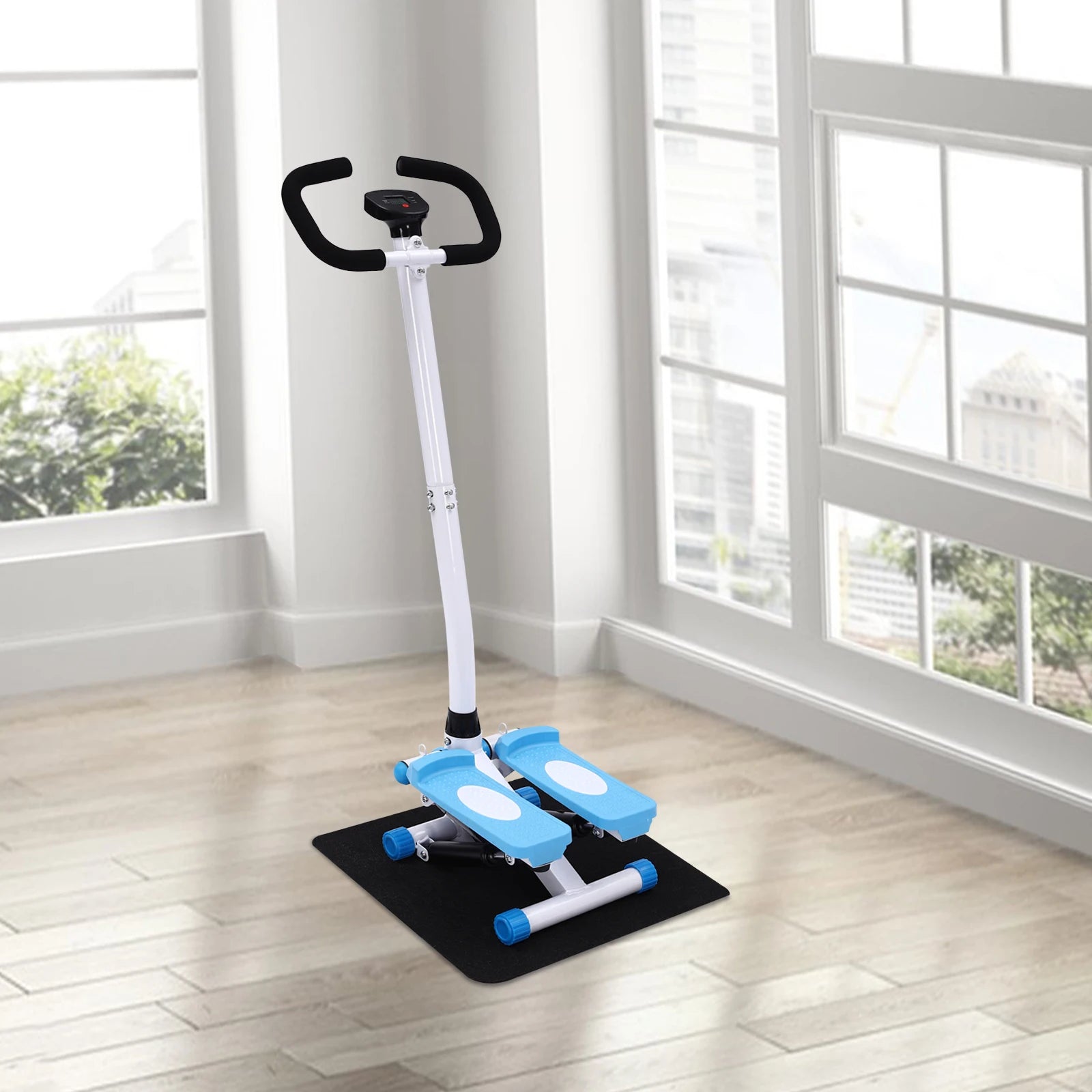 Home Fitness Stepper with Handlebars