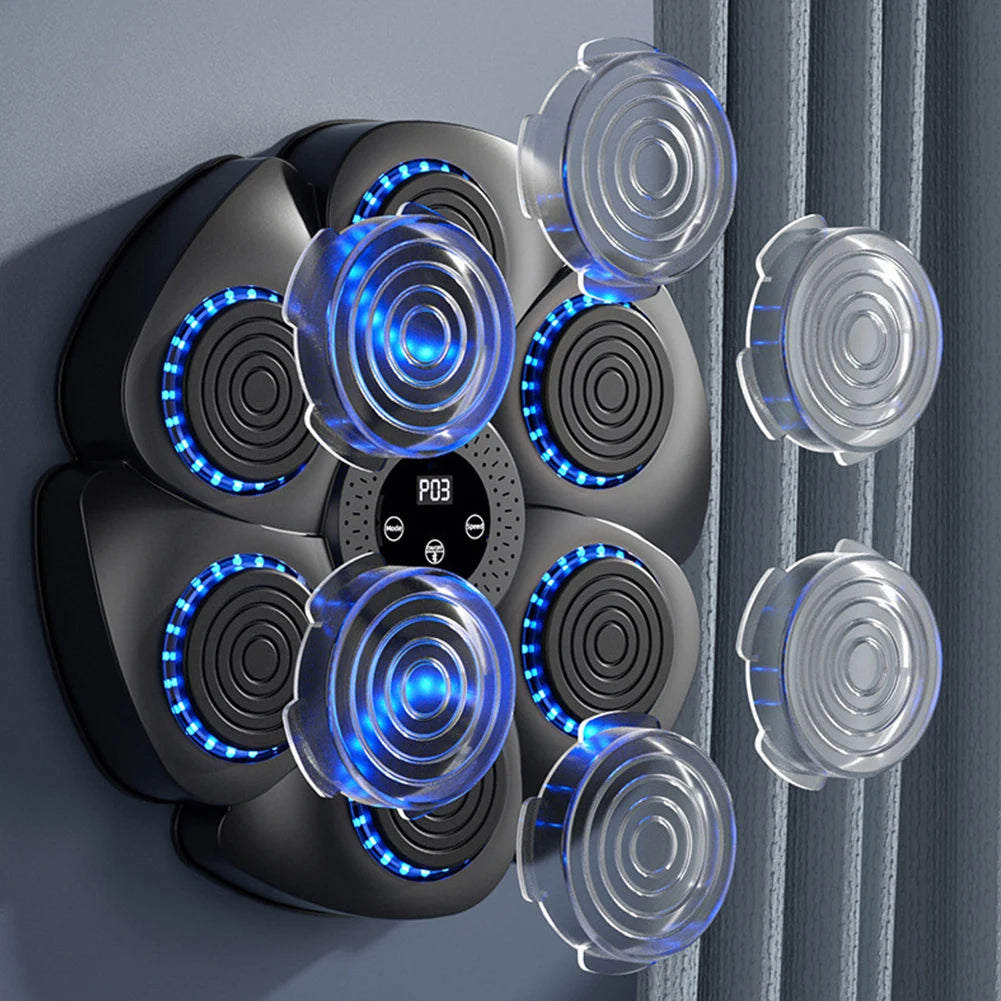 Wall-Mounted Music Boxing Reaction Target with RGB Lights
